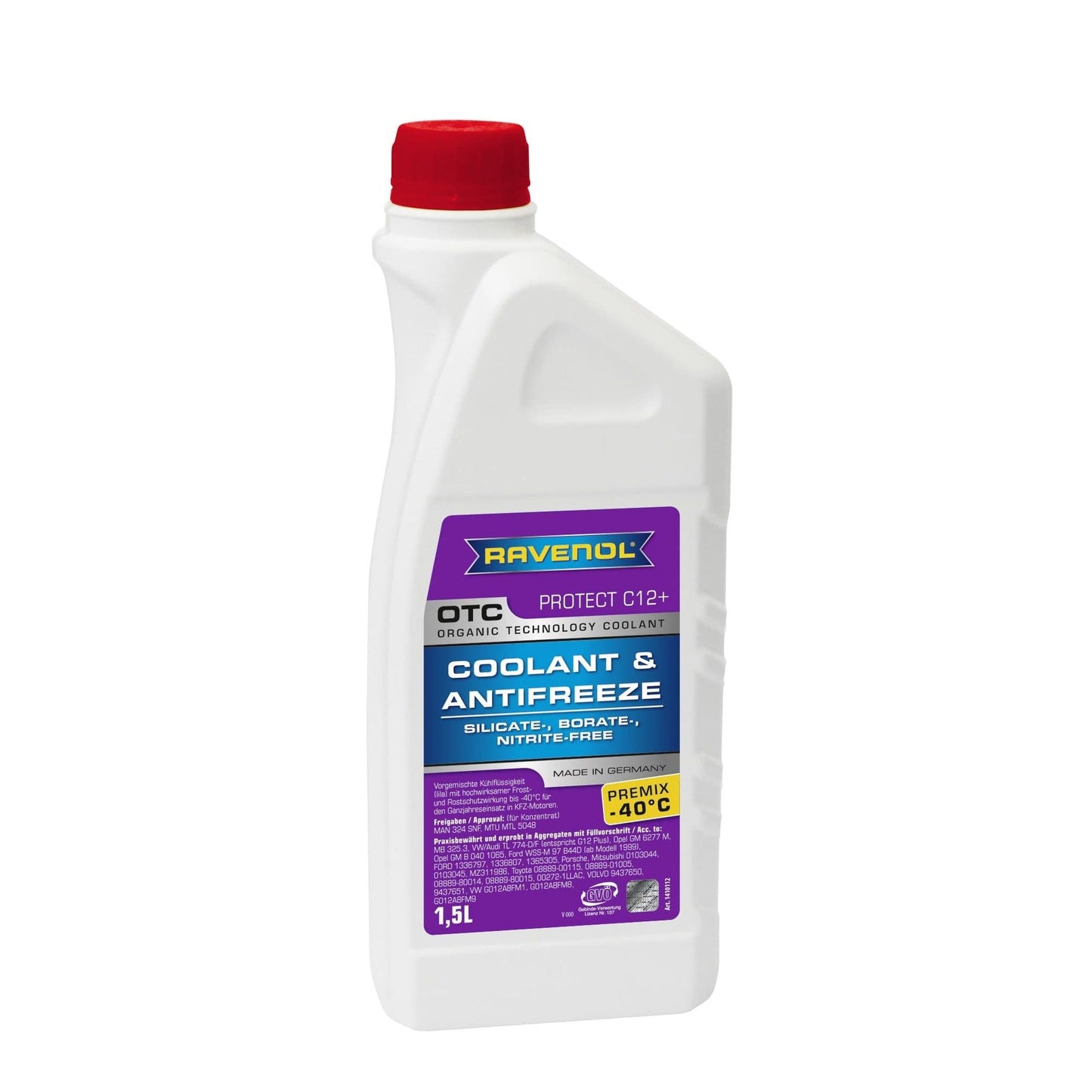 Антифриз RAVENOL OTC Organic Techn.Coolant Premix -40 C 1.5л
