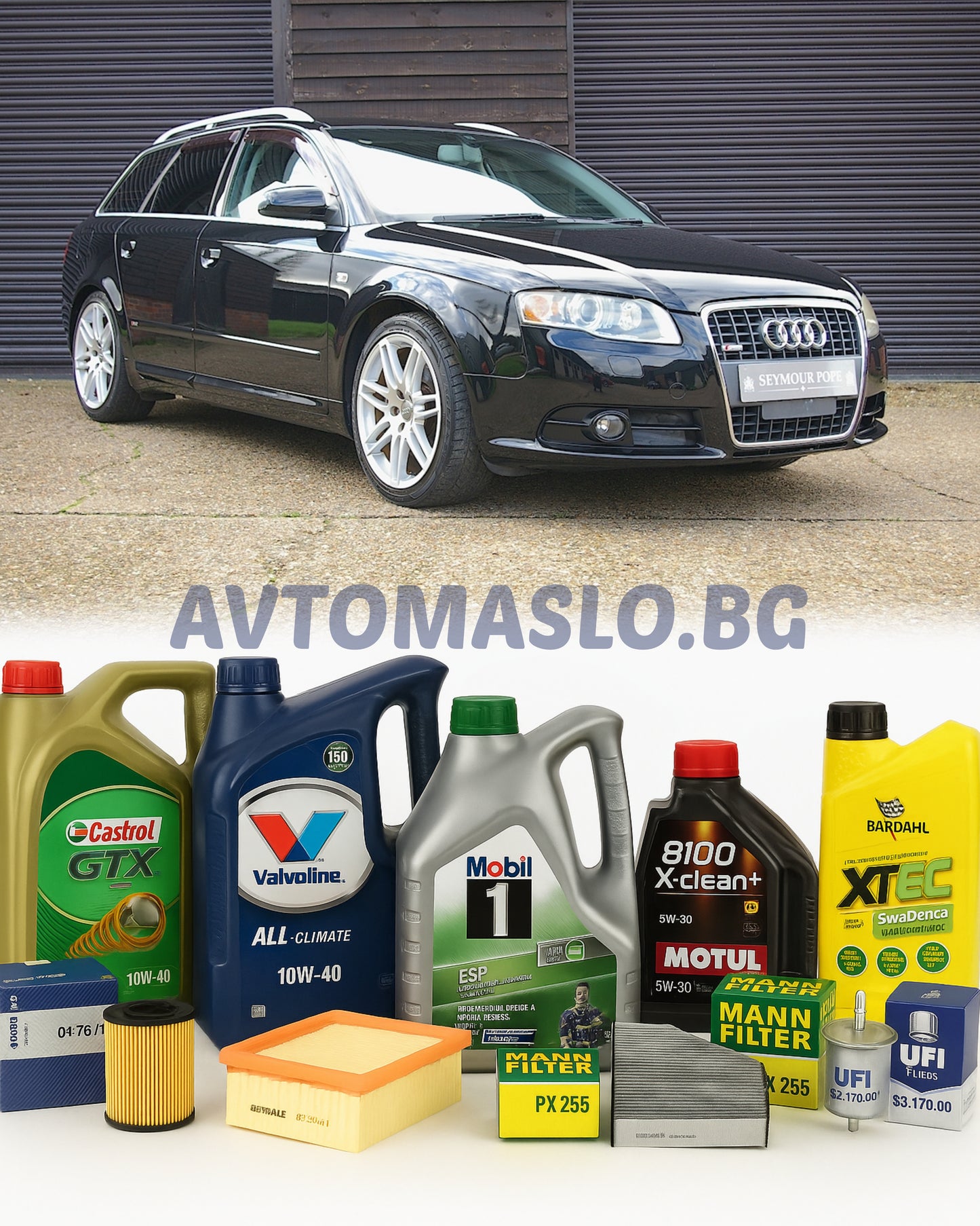 Комплект Масло и Филтри за Audi A4 B7 2.0TDI 140кс. BLB, BRE