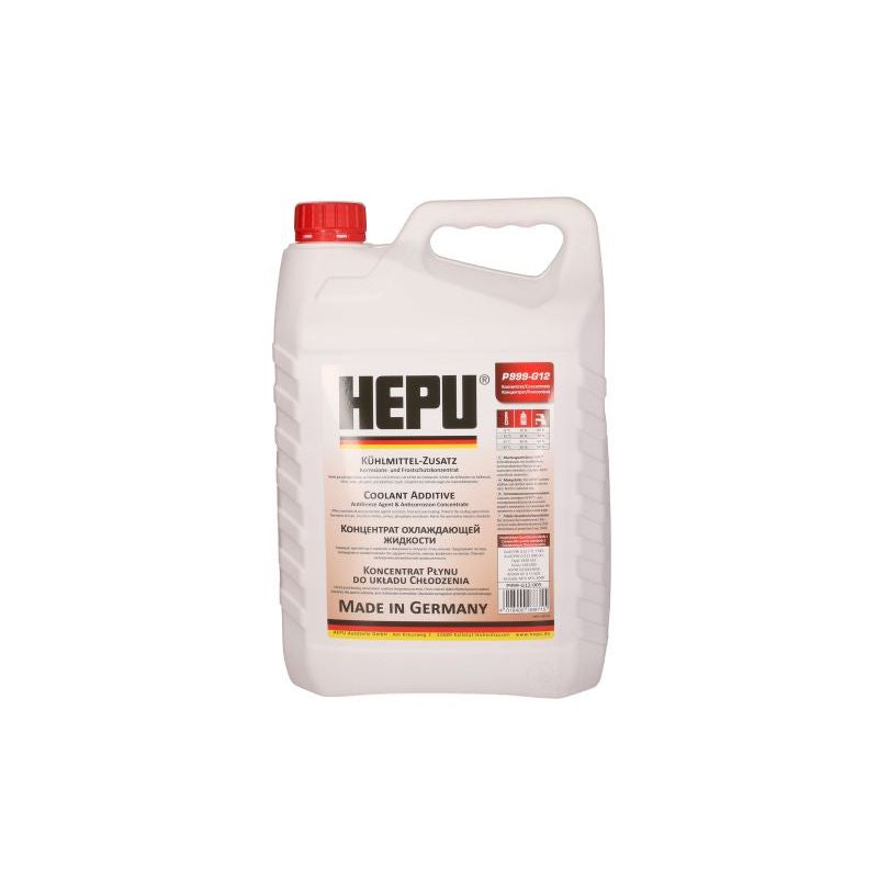 Антифриз HEPU G12 Червен Концентрат 5L