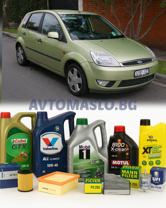 Комплект Масло и Филтри за Ford Fiesta VI 1.25 82кс. Бензин форд фиеста 6
