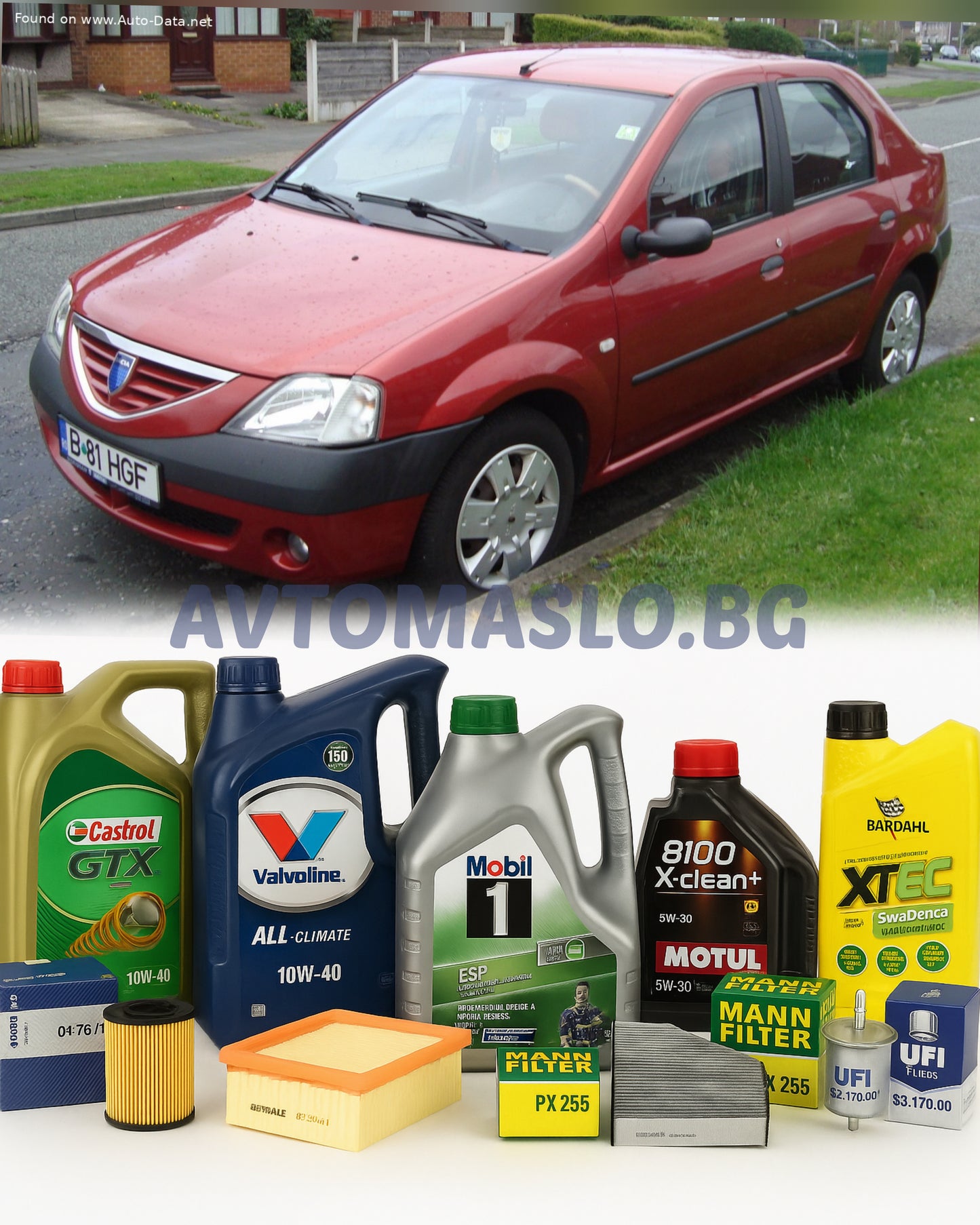 Комплект Масло и Филтри за Dacia Logan 1.5dCi 86кс. дачиа логан 1.5