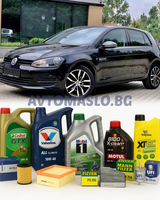 Комплект Масло и Филтри за VW Golf VII 1.6TDI 105кс./110кс. CLHA