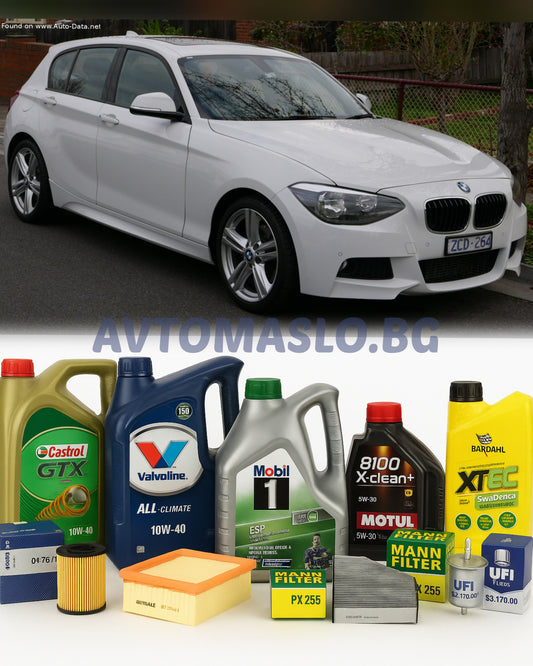 Комплект Масло и Филтри за BMW 118i 170кс. F20 F21 N13